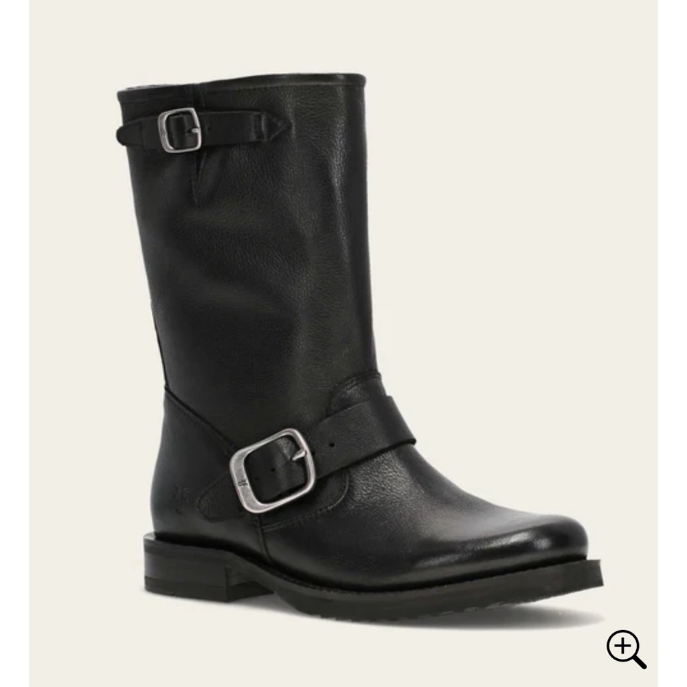 Frye Black Leather Veronica flex short boot size 8.5 women’s